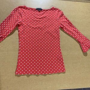 Lauren Ralph Lauren Polka Dot Women's Top